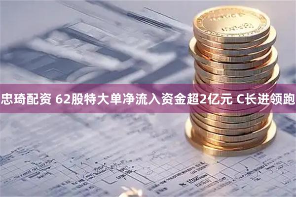 忠琦配资 62股特大单净流入资金超2亿元 C长进领跑