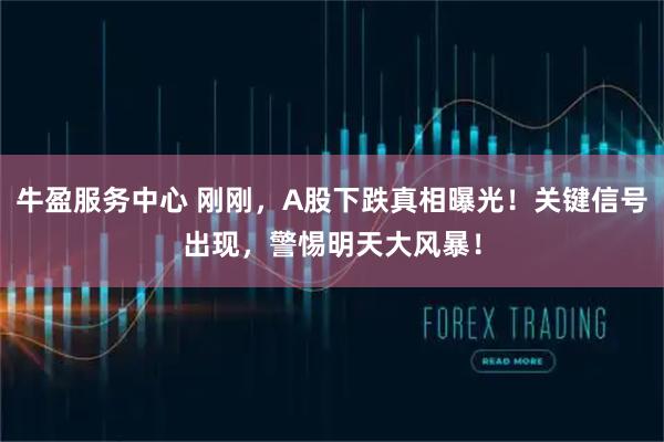 牛盈服务中心 刚刚，A股下跌真相曝光！关键信号出现，警惕明天大风暴！
